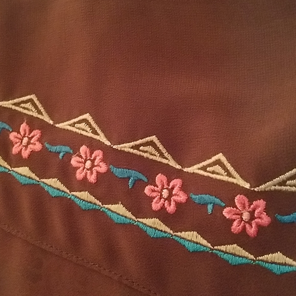 Roper Floral Embroiderd Dress or Duster - Picture 6 of 7